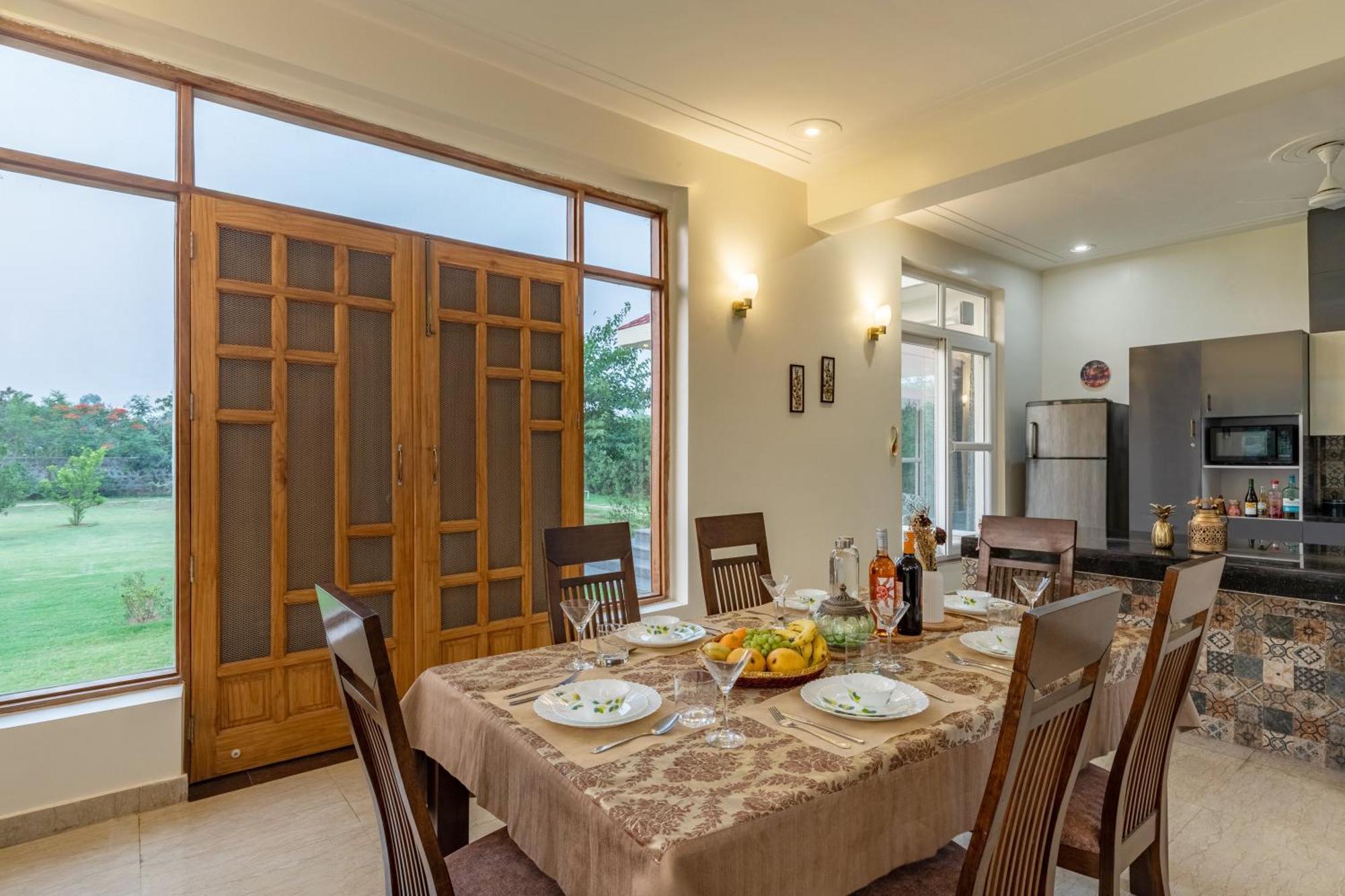 Alaya Stays Raga 2Bhk Farmstay With An Entertainment Lounge Sohna 外观 照片